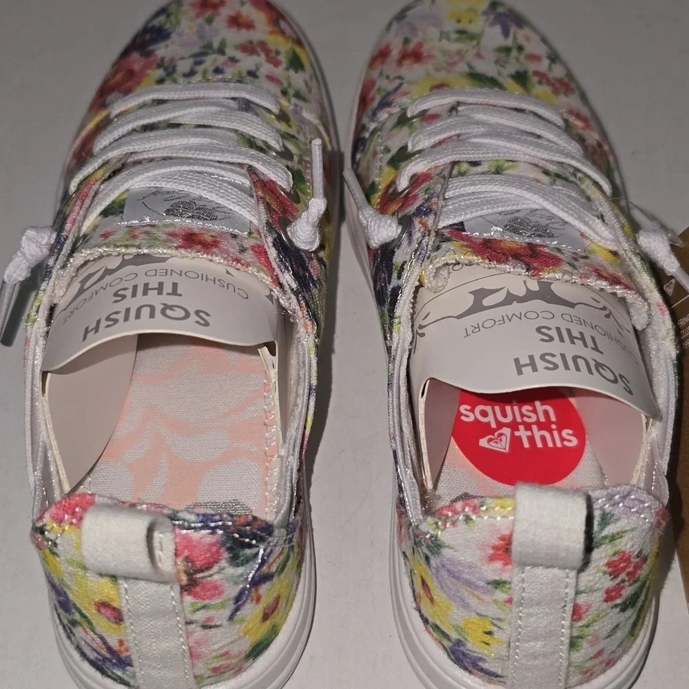 Roxy Libbie Slide On Canvas Floral Print Memory Foam Womens Size 6 NWT